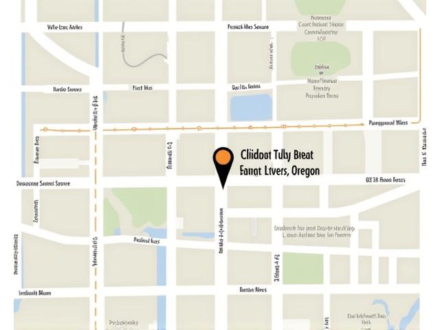 Static map showing Veridian Bloom office location at 2847 Arbor Way, Portland, OR 97205, with nearby landmarks and public transport routes highlighted.