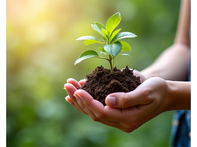 Hands gently holding a small potted plant, symbolizing holistic wellness and mindful practices beyond traditional health topics.