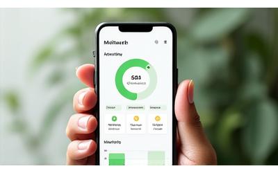 Smartphone displaying a health tracking app interface
