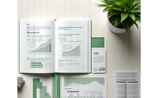 Open book with scientific graphs