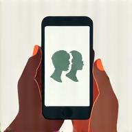 Two hands holding a smartphone displaying a community forum, representing community testing and feedback.