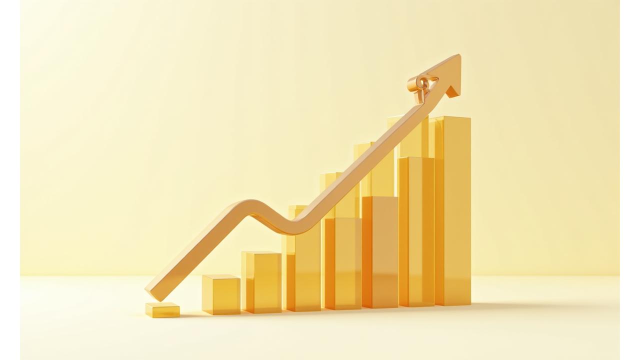 A bright, illustrative chart showing a significant rise in savings over time, visually representing financial benefits.